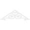 Ekena Millwork Pitch Hurley Architectural Grade PVC Gable Pediment, 72"W x 24"H x 1"P (8/12) GPP072X024X100HUR - alternate 4